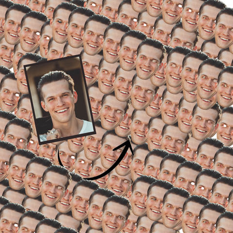 Junggesellenabschied machen Masken aus dem Gesicht des Junggesellen fotomasken pappmasken mit foto machen drucken Fotomaske Pappmaske mit foto machen